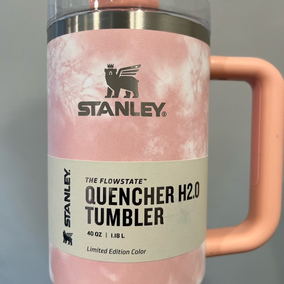 Stanley 40oz Stainless Steel H2.0 FlowState Quencher Tumbler - Peach Tie Dye - Picture 2 of 3